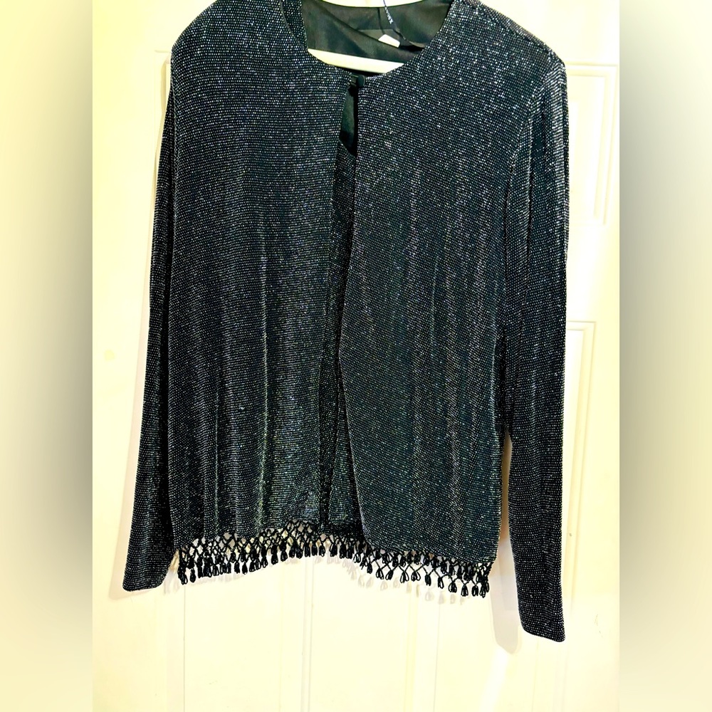 Shimmery Top Ensemble with a touch of Metallic